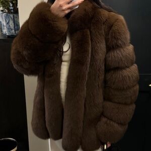 Dolcie London Fox Fur Coat BNWT